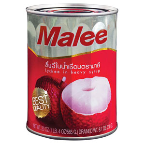 Malee ลิ้นจี่กระป๋อง ผลไม้กระป๋อง