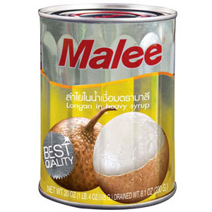 Malee ลำไยกระป๋อง ลำไยในน้ำเชื่อม