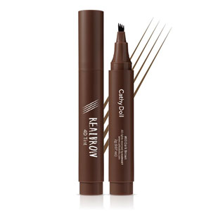 Cathy Doll Real Brow 4D Tint ทินท์สักคิ้วหัวแปรง 4 แฉก