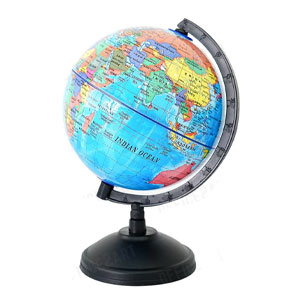 ลูกโลก 6 นิ้ว (14 cm.) ลูกโลกจำลอง อย่างดี ภาษาอังกฤษ Globe รุ่น G-6