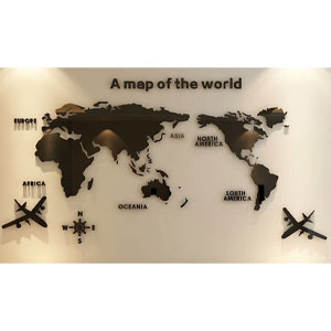 อะคริลิค ติดผนัง ลายแผนที่โลก (Acrylic A Map of The World)