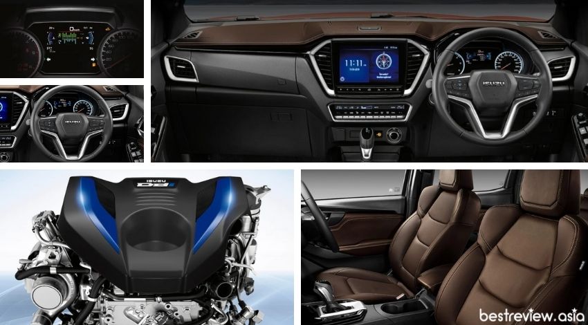 ภายในห้องโดยสารและเครื่องยนต์ของ Isuzu D-max
