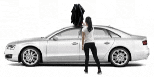 ร่มกันแดดรถยนต์กึ่งอัตโนมัติ (Semi Auto Car Umbrella) รูปภาพจาก Lanmodo.com