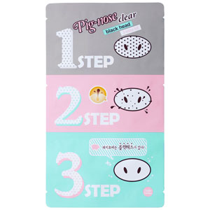 แผ่นลอกสิวเสี้ยน HOLIKA HOLIKA Pig Clear Black Head 3-Step Kit
