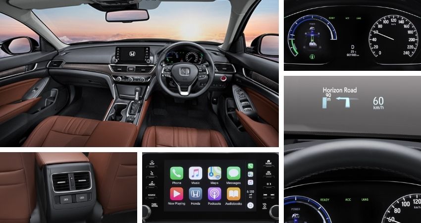 ดีไซน์ภายในห้องโดยสารของ Honda Accord