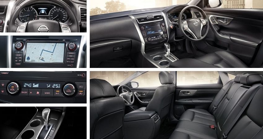 ดีไซน์ภายในห้องโดยสารของ Nissan Teana