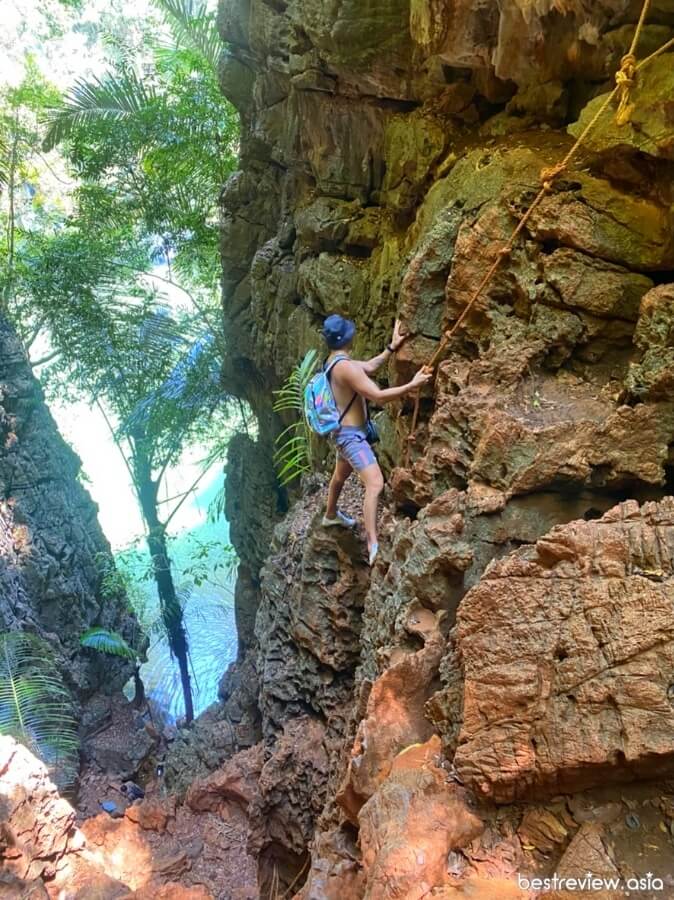 Railay Beach ทางเข้าลากูนลับ