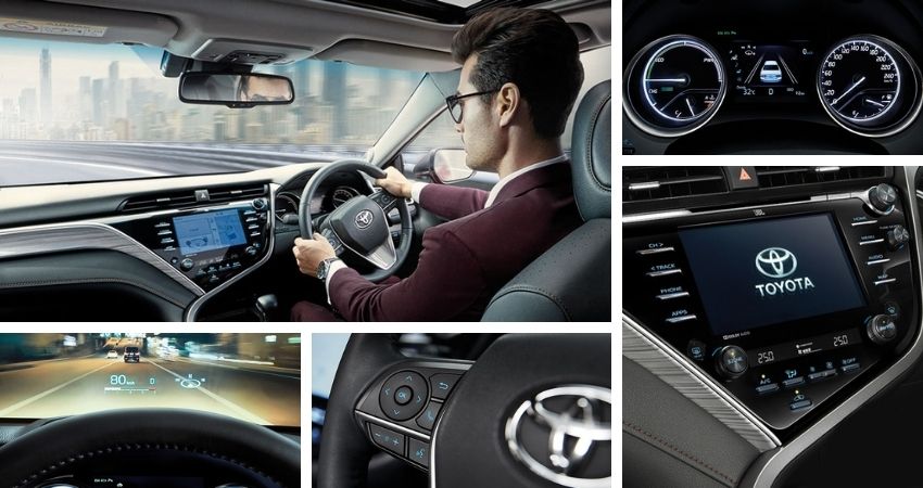 ภายในห้องโดยสารของ Toyota Camry (โตโยต้า คัมรี่)