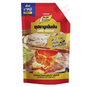 Purefoods น้ำซุปชาบูเข้มข้น รสสไปซี่ สไตล์เกาหลี ขนาด 900 กรัม