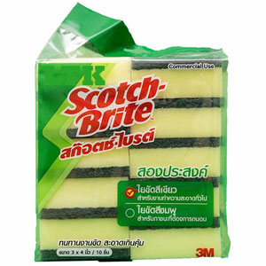 สก๊อตซ์ไบรต์ ฟองน้ำพร้อมใยขัด
