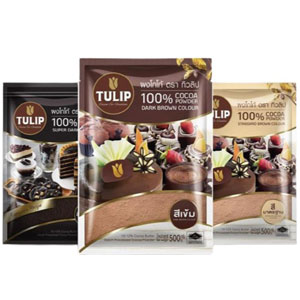 Tulip ทิวลิป ผงโกโก้ สีมาตรฐาน สีเข้ม สีดำ