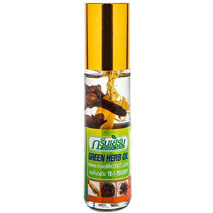 ยาหม่องน้ำสมุนไพรรากโสม กรีนเฮิร์บ Green Herb Oil