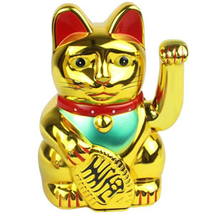 Telecorsa แมวกวัก นำโชค (คละสี ) รุ่น LuckyCat00F-Aek