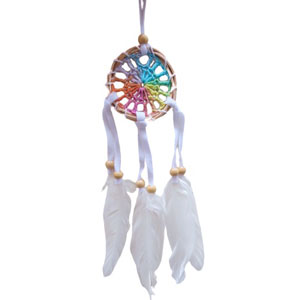 Dream Catcher ตาข่ายดักฝันร้าย เส้นผ่าศูนย์กลาง 6 ซม