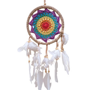 Dream Catcher ตาข่ายดักฝันร้าย เส้นผ่าศูนย์กลาง 16 ซม