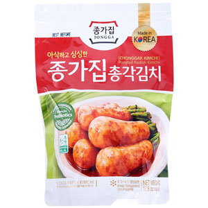 Jongga กิมจิหัวไชเท้า Chonggak Kimchi ขนาด 500 กรัม