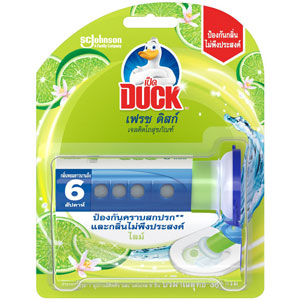 เจลติดโถสุขภัณฑ์ เป็ด เฟรชดิสก์ กลิ่นไลม์ 38 กรัม