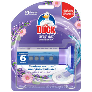 เจลติดโถสุขภัณฑ์ เป็ด เฟรชดิสก์ กลิ่นลาเวนเดอร์ 38 กรัม