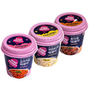 Topokki Pink Rocket ต๊อกโบกีเซต 3 รสชาติ
