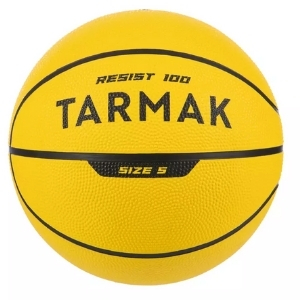 ลูกบาสเก็ตบอล TARMAK เบอร์ 5 ทนทาน รุ่น R100 (สีเหลือง) ดีแคทลอน