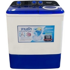 เครื่องซักผ้า SHARP 2 ถัง รุ่น ES-TW70BL