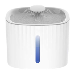 เครื่องให้น้ำสัตว์เลี้ยงอัจฉริยะ ไฟ LED อัตโนมัติที่มองเห็นได้