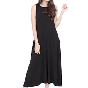 ABOUT COTTON ชุดคลุมท้อง รุ่น Swan About Cotton สีดำ