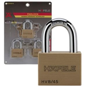 HAFELE MASTER KEY กุญแจคล้องทองเหลือง มาสเตอร์คีย์ BRASS PADLOCK