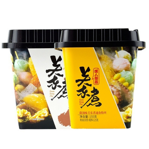 กวนตงจุ Guan Dong Zhu วุ้นเส้นหม่าล่าลูกชิ้นปลา น้ำซุปเห็ด (ไม่เผ็ด)