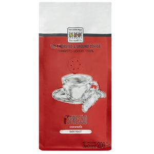 The Coffee Bean กาแฟคั่วบดสายพันธุ์อราบิก้ากับโรบัสต้า คั่วเข้มระดับ Dark Roast