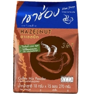 กาแฟซอง เขาช่อง กาแฟคอฟฟี่มิกซ์ 3in1 ฮาเซลนัท ใหม่สูตรน้ำตาลน้อย