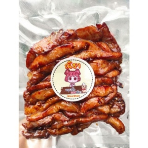 ณิชา หมูแดดเดียวหมักงาทอดพร้อมทาน