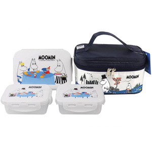 Super Lock เซ็ตกล่องข้าว ลิขสิทธิ์แท้ลาย มูมิน (Moomin) พร้อมกระเป๋า รุ่น 6115-AAA