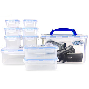 Super Lock เซ็ตกล่องถนอมอาหารฝาล็อคอย่างดี  รุ่น 5051-S20 เข้าไมโครเวฟได้ (10 กล่อง)