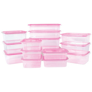 Double Lock ชุดกล่องใส่อาหาร 15 กล่อง รุ่น 91327 Click Box แบบ BPA Free เข้าไมโครเวฟได้
