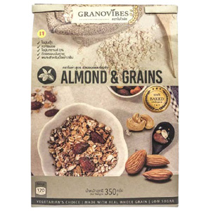 Granovibes กราโนลา รสอัลมอนด์และธัญพืช (Almond&Grains)