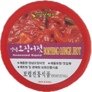 Boryeng กิมจิปลาหมึก หมึกหมักซอสเกาหลี
