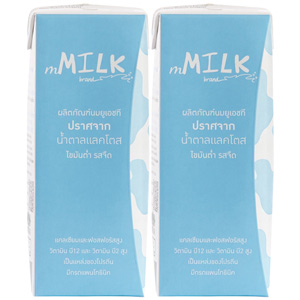 mMilk เอ็มมิลค์ นมยูเอชที ปราศจากน้ำตาลแลคโตส รสจืด สูตรไขมันต่ำ