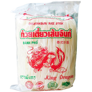 เส้นก๋วยเตี๋ยวเส้นจันท์ ตรามังกร ต้นตำรับจากจันทบุรี