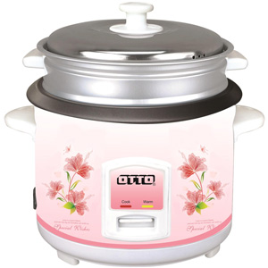 OTTO (ออตโต้) หม้อหุงข้าวไฟฟ้าอเนกประสงค์ 1.8 ลิตร รุ่น CR-118T พร้อมซึ่งนึ่งอาหาร