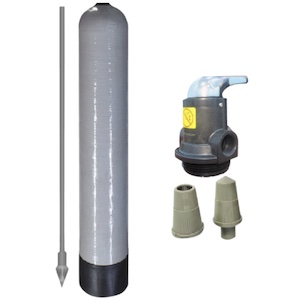 ถังกรองน้ำ Aquatek ถังกรองไฟเบอร์กลาส ขนาด 8 นิ้ว สูง 44 นิ้ว พร้อมหัวควบคุม TMF56E