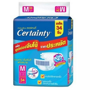 เซอร์เทนตี้แบบเทป ชิ้นผ้าอ้อมผู้ใหญ่ Certainty Tape