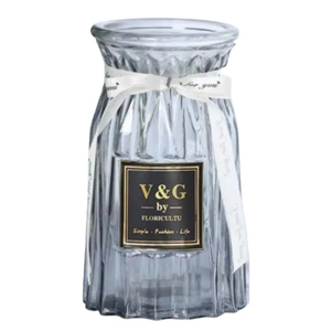 แจกันดอกไม้แก้ว vase โปร่งใสแจสไตล์ยุโรป