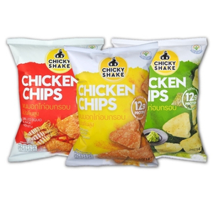 Chicky Shake Chicken Chip ขนมอกไก่อบกรอบ โปรตีนสูง
