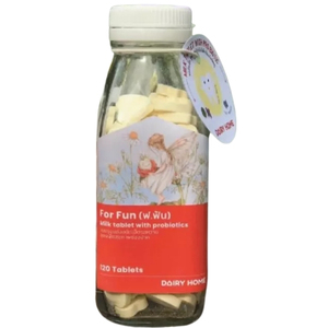 For Fun นมอัดเม็ดสำหรับเด็ก ป้องกันฟันผุ สูตรผสม โปรไบโอติก