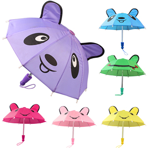 ร่มเด็ก 3 มิติ ลายการ์ตูนรูปสัตว์มีหู มีให้เลือก 7 สี