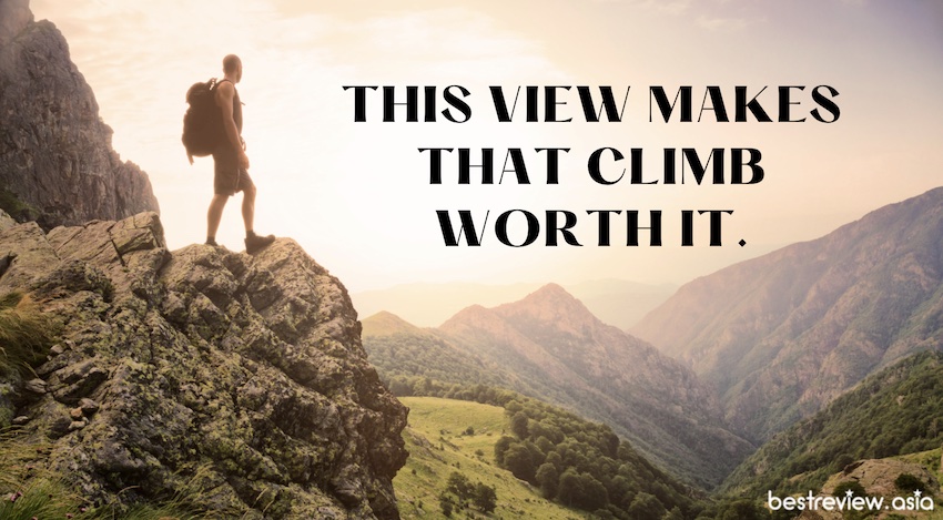 This view makes that climb worth it. วิวนี่มันสวยคุ้มเหนื่อยจริง ๆ