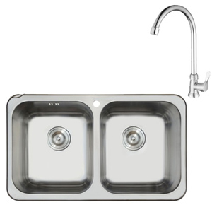 Karat Faucet ชุดอ่างซิงค์ ล้างจานสเตนเลส รุ่น KKS-01-020H-63