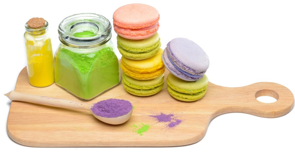 สีผสมอาหารชนิดผง มาการอง ขนมหวาน 