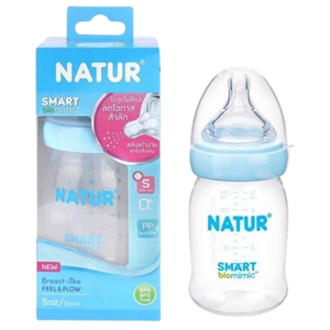 Natur ขวดนมคอกว้าง ความจุ 5 ออนซ์ รุ่น Smart Biomimic